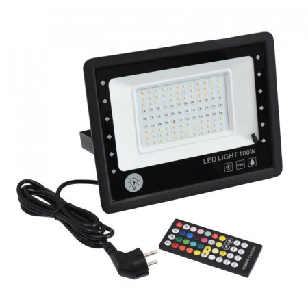 Proiector smart RGBCW 100W cu Bluetooth si telecomanda IR - Img 6