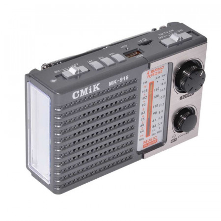 Radio portabil MK918 cu 3 benzi si lanterna - Img 3