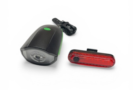 Set far si stop led pentru bicicleta cu incarcare USB si telecomanda - Img 2
