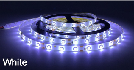 Banda Led 5050 – Exterior-Silicon , 60led/M , DC 12V – 14,4W/Ml , 5m/Rola, Alb Rece