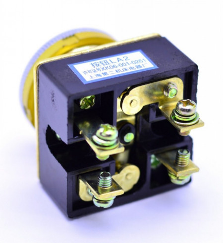 Buton Motor Push Fara Retinere Verde LA2-J - Img 2