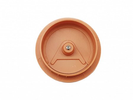 Capac trecere cabluri plastic maro deschis D60 - Img 2