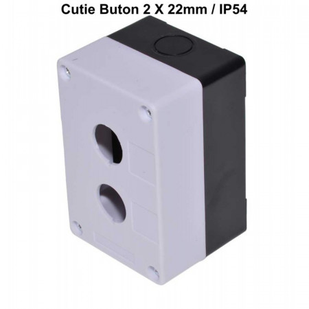 Cutie buton 2 X 22mm , IP54