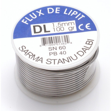 FLUDOR DE LIPIT CU PASTA ,100G - 1,5MM , SN60/PB40