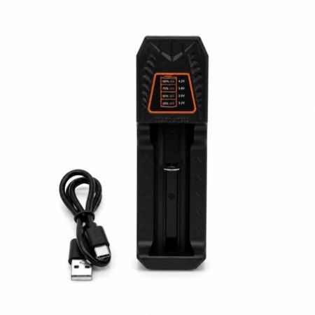Incarcator Universal pentru Acumulatori Li-ion 1 Slot 18650 USB Type-C - Img 2