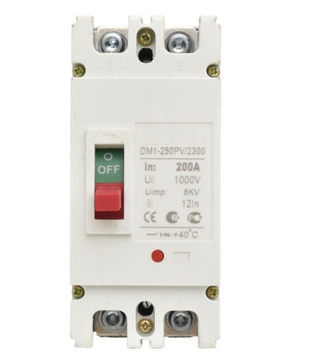 Intrerupator de circuit solar MCCB 2P-200A / 1000V DC - Img 2