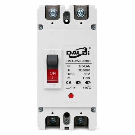 Intrerupator MCCB DC 2P 250A 500V pentru Panouri Fotovoltaice - Img 5