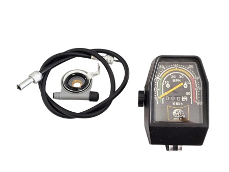 Kilometraj vitezometru analog pentru bicicleta, actionat mecanic - Img 2