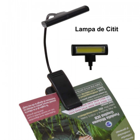 Lampa de citit cu clips