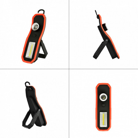 Lampa De Lucru Cu Acumulatori,Led COB Si Magnet ,HC-919 - Img 2