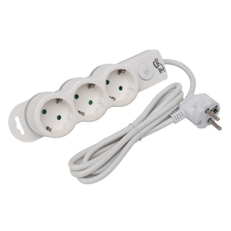 Prelungitor Electric cu Intrerupator, 3 Prize si Protectie Copii, Cablu 3x1mm