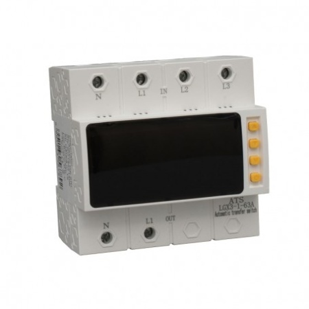 Protectie automata trifazata 63A - ATS, comutator automat de transfer cu faza prioritara / LGX3-1-63A - Img 2