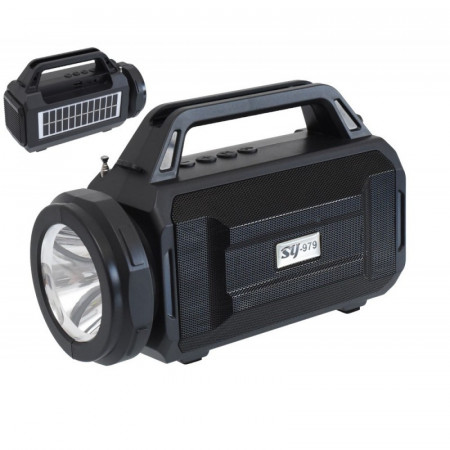 Radio FM cu lanterna si panou solar SY-979 - Img 3