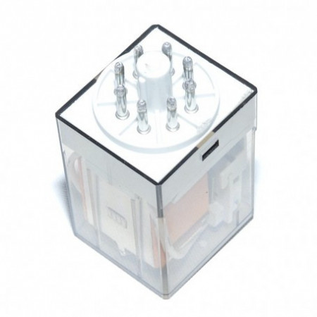 Releu Industrial 12V–AC/8P cu Soclu - Img 2