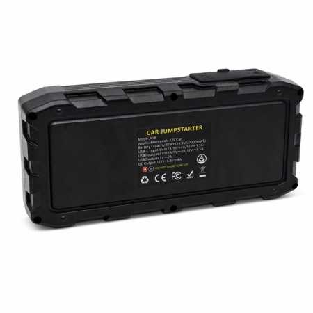 Robot Pornire Auto 12V 37000mWh 2500mAh Power Bank si Lanterna A18 - Img 2
