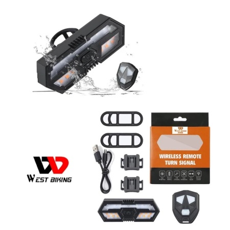 Stop si semnalizare LED wireless pentru bicicleta - Img 2