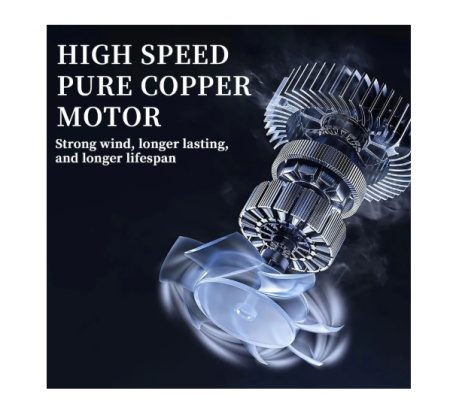 Suflanta aer cu 2 acumulatori 48V pentru praf, apa, zapada, volum de aer 555 metri cubi pe minut, protectie la supraincalzire - Img 5