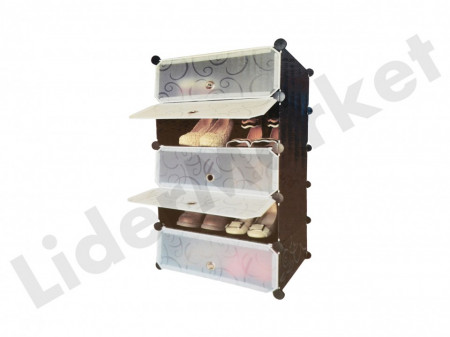 Suport de pantofi cu 5 rafturi 90 x 45 x 35 cm