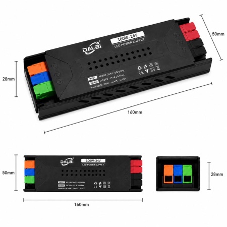 Sursa Alimentare LED 24V 100W 4.2A Slim cu Conectare Rapida Push-In - Img 3