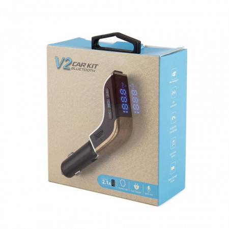 V2-Car MP3 Player Cu Modulator FM Bluetooth,Microfon, Si Usb Charger 2,1A - Img 4