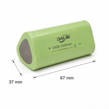 Acumulator Li-ion 33650 3.7V 4500mAh cu 3 Celule 18650 - Img 2