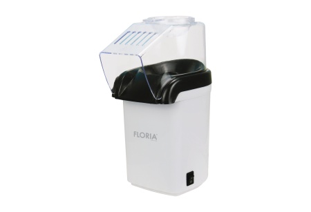 Aparat pentru facut popcorn Floria ZLN9044, BPA FREE, capacitate 60 de grame, 1200W, Alb