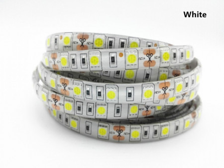 Banda Led 5050 – Exterior-Silicon , 60led/M , DC 12V – 14,4W/Ml , 5m/Rola, Alb Rece - Img 2