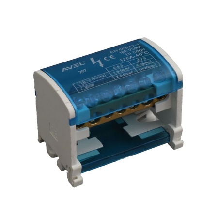 Bloc de Distributie Electric 207 - 125A / 500V 1,5-16mm / 2,5-25mm - Img 3
