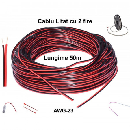 Cablu Alimentare LED 2 Fire, 50m/rola - Img 2