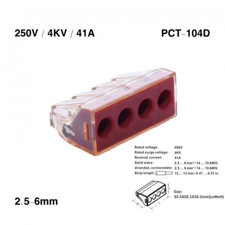 Cconector rapid doza PCT-104D