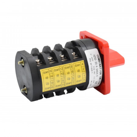 Comutator rotativ 4 came 1-0-2 / 20A - D404/4 - Img 2