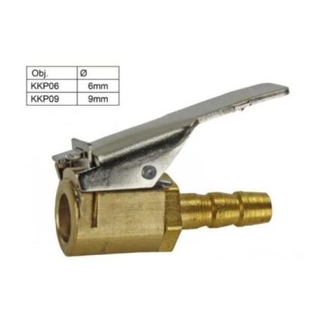 Cupla valva roata pentru pompa sau pistol de umflat roti 1.5cm x 6mm x 9mm - Img 2