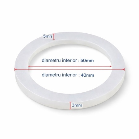 Garnitură siliconică pentru rezistență boiler electric 1¼” (Ø40 mm), etanșare flanșă - Img 3