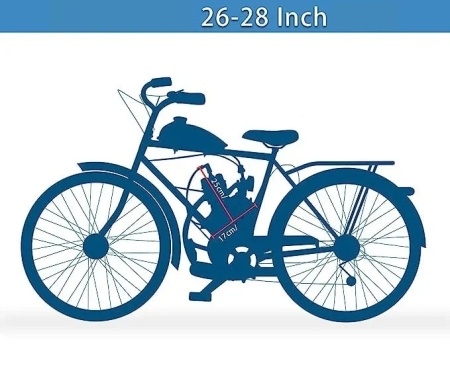 Kit motor bicicleta 80cc 2 timpi, de turatie - Img 7