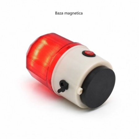 Lampa Avertizare Luminoasa si Sonora 105 dB, cu Acumulator si Magnet, ND-10J-B - Img 3