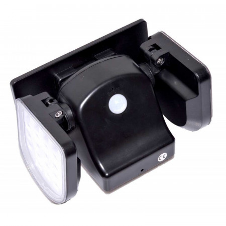 Lampa solara dubla 2 x 28 LED + senzor lumina JC13-1 - Img 3