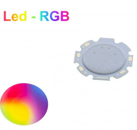 Led RGB COB 28mm: 3, 6, 9W