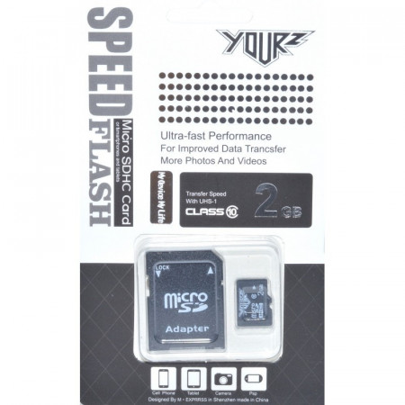 Memorie Card Micro SDHC + SD 2GB (Class 10) UHS-I
