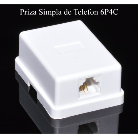 Priza simpla de telefon 6P4C