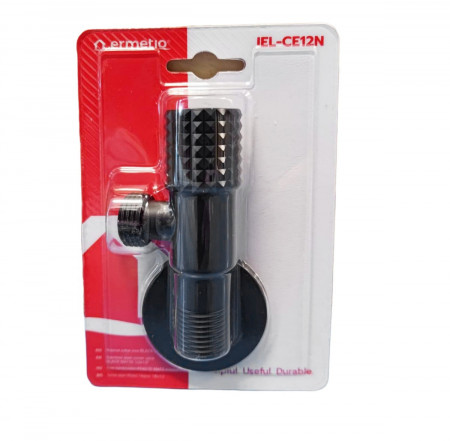 Robinet coltar inox negru mat 1/2x3/8&quot; - Img 3