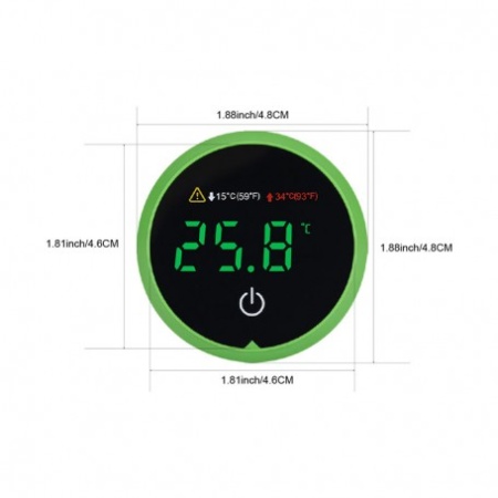Termometru Digital pentru Acvariu cu afisaj Led si montaj pe geam AT-3 - Img 5