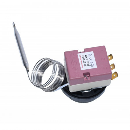 Termostat reglabil 0-120°C cu sonda de inox - Img 2
