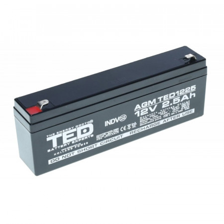 Acumulator Plumb-Acid 12V-2,5A TED - Img 2