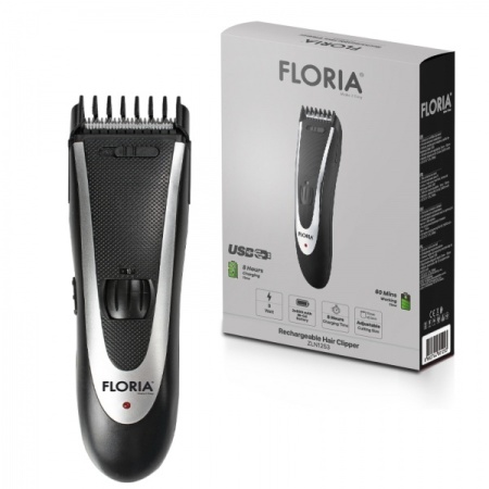 Aparat de tuns profesional Floria ZLN-1253 Wireless - cap si lame otel, 1-24mm, acumulator, kit complet - Img 2