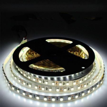 Banda LED 2835 - 120 LED / m, interior - DC 12V 9,6W/ML , 5m / rola