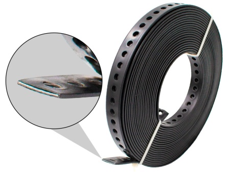 Banda perforata izolata cu plastic 20x0.7mm / 10 M - Img 2