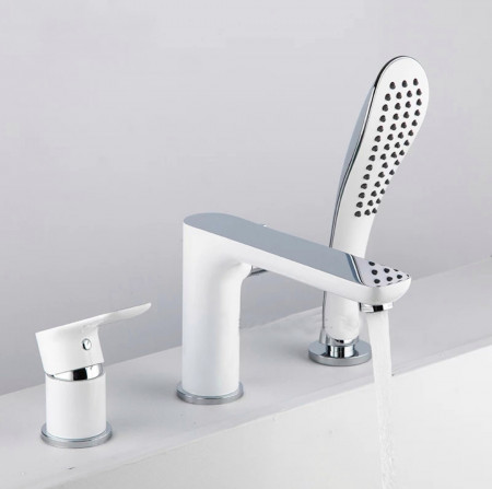 Baterie stativa cada, 3 piese, design alb - Img 3