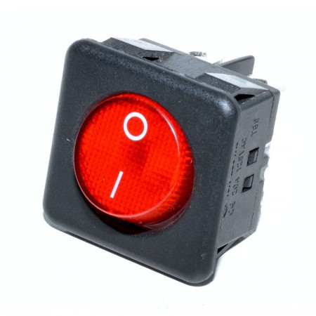 Buton rosu patrat 30x30x35mm - Img 2