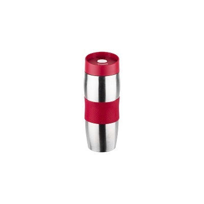 Cana termos Floria ZLN-1877,inox,Rosu 380 ml, supapa etansare,