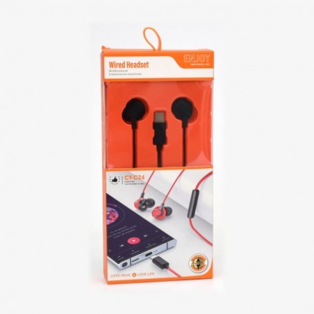 Casti USB-C cu Microfon, In-Ear, Albes sau Negre CY-C24 - Img 9